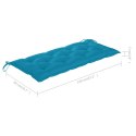  Poduszka na ławkę ogrodową, jasnoniebieska, 120x50x7cm, tkanina Lumarko!