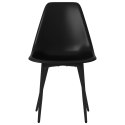 Krzesła stołowe, 2 sztuki, czarne, PP Lumarko!