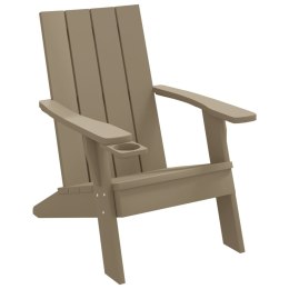 Krzesło ogrodowe Adirondack, jasnobrązowe, 75x88,5x89,5cm Lumarko!