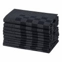Ręczniki kuchenne, 10 szt., czarno-szare 50x70 cm, bawełna Lumarko!