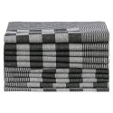 VidaXL Ręczniki kuchenne, 20 szt., czarno-białe, 50x70 cm, bawełna
