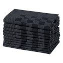 Ręczniki kuchenne, 20 szt., czarno-szare, 50x70 cm, bawełna Lumarko!