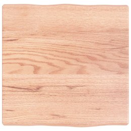 VidaXL Blat do biurka, jasnobrązowy, 40x40x4 cm, lite drewno dębowe
