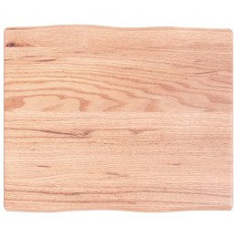 VidaXL Blat do biurka, jasnobrązowy, 60x50x4 cm, lite drewno dębowe