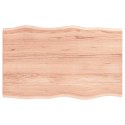 Blat do biurka, jasnobrązowy, 80x50x2 cm, lite drewno dębowe Lumarko!