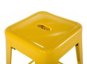 Zestaw 2 stołków barowych metalowych 60 cm żółty CABRILLO Lumarko!