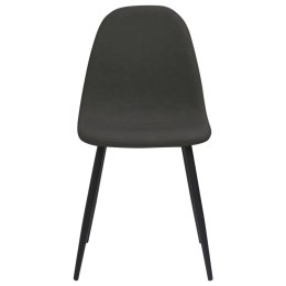 Krzesła stołowe, 2 szt., 45x54,5x87 cm, czarne, ekoskóra Lumarko!