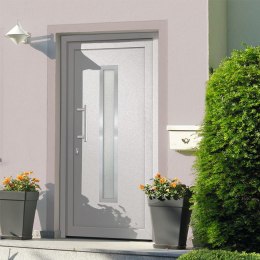 Drzwi wejściowe zewnętrzne, białe, 98 x 190 cm Lumarko!