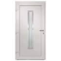 VidaXL Drzwi wejściowe zewnętrzne, białe, 98 x 190 cm