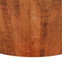 Stolik kawowy, Ø 52x30 cm, surowe lite drewno mango Lumarko!