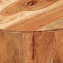 Stolik kawowy, Ø52x30 cm, lite drewno akacjowe