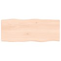 Blat biurka, 100x40x6 cm, surowe drewno dębowe Lumarko!