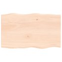 Blat biurka, 100x60x2 cm, surowe drewno dębowe Lumarko!