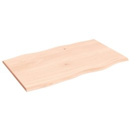 Blat biurka, 100x60x2 cm, surowe drewno dębowe Lumarko!