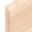 Blat biurka, 100x60x4 cm, surowe drewno dębowe