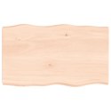 Blat biurka, 100x60x6 cm, surowe drewno dębowe Lumarko!