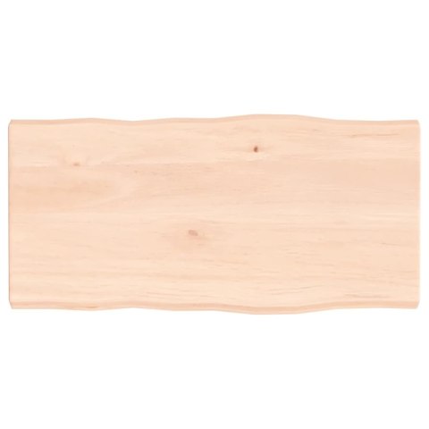 Blat biurka, 80x40x4 cm, surowe drewno dębowe Lumarko!