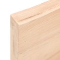 Blat biurka, 80x40x6 cm, surowe drewno dębowe