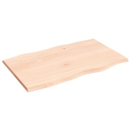 Blat biurka, 80x50x2 cm, surowe drewno dębowe Lumarko!