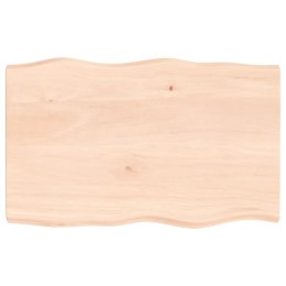 Blat biurka, 80x50x4 cm, surowe drewno dębowe Lumarko!