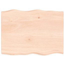 Blat biurka, 80x60x4 cm, surowe drewno dębowe Lumarko!