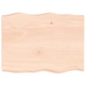 Blat biurka, 80x60x6 cm, surowe drewno dębowe Lumarko!