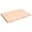 Blat biurka, 80x60x6 cm, surowe drewno dębowe Lumarko!