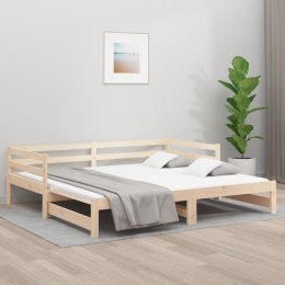 Łóżko rozsuwane, 2x(90x190) cm, lite drewno sosnowe Lumarko!
