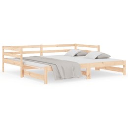 Łóżko rozsuwane, 2x(90x190) cm, lite drewno sosnowe Lumarko!