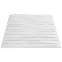 VidaXL Panele ścienne, 12 szt., białe, 50x50 cm, EPS, 3 m², kamień