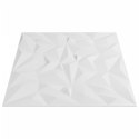 Panele ścienne, 48 szt., białe, 50x50 cm, EPS, 12 m², ametyst Lumarko!