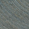Ręcznie wykonany dywan z juty, okrągły, 120 cm, oliwkowozielony Lumarko!