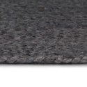 Ręcznie wykonany dywan z juty, okrągły, 90 cm, ciemnoszary Lumarko!