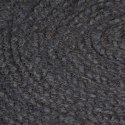 Ręcznie wykonany dywan z juty, okrągły, 90 cm, ciemnoszary Lumarko!