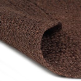 Ręcznie wykonany dywanik z juty, okrągły, 150 cm, brązowy Lumarko!