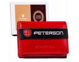 Mały, skórzany portfel damski na zatrzask — Peterson Lumarko!