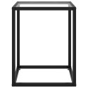 VidaXL Stolik kawowy, czarny, szkło hartowane, 40x40x50 cm