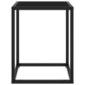 Stolik kawowy, szkło w kolorze czarnym, 40x40x50 cm Lumarko!
