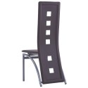 Krzesła stołowe, 6 szt., brązowe, sztuczna skóra Lumarko!
