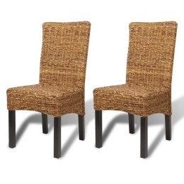 Krzesła stołowe, 2 szt., abaka i lite drewno mango Lumarko!