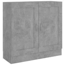 VidaXL Szafka na książki, szarość betonu, 82,5x30,5x80 cm, płyta