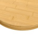 VidaXL Blat do stołu, Ø30x4 cm, bambusowy