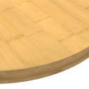 VidaXL Blat do stołu, Ø80x2,5 cm bambusowy