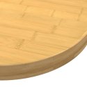 VidaXL Blat do stołu, Ø90x4 cm, bambusowy