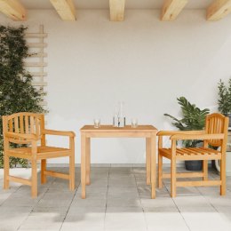 Krzesła ogrodowe, 2 szt., 58x59x88 cm, lite drewno tekowe Lumarko!