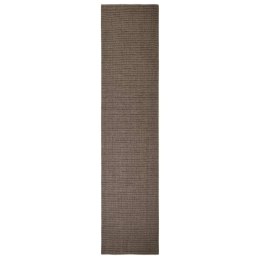 Sizalowy dywanik do drapania, brązowy, 80x350 cm Lumarko!