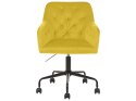 Krzesło biurowe regulowane welurowe żółte ANTARES Lumarko!