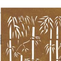 Furtka ogrodowa, 105x180 cm, stal kortenowska, motyw bambusa Lumarko!