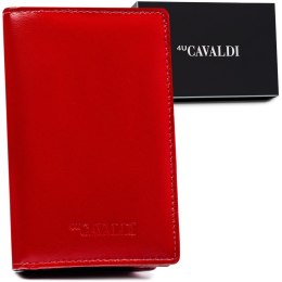 Skórzany portfel damski z dużą sekcją na karty płatnicze — Cavaldi Lumarko!