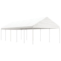 VidaXL Namiot ogrodowy z dachem, biały, 11,15x4,08x3,22 m, polietylen